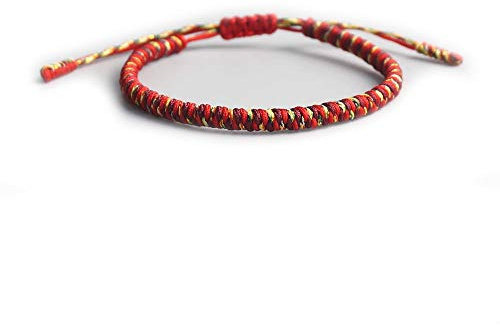 EXINOX - Traditionelles tibetisches Armband für Damen und Herren mit buddhistischen spirituellen Knoten