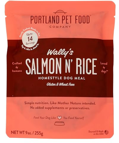 Portland PET Food Company Wally's Salmon N Rice Dog Meal, 9 OZ