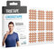 TRUETAPE Crosstapes – 160 kleine Gitterpflaster inkl. Anleitung – Wasserfest & Extra Starker Halt – Original Akupunkturpflaster – Größe S