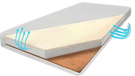 Kindermatratze Matratze Schaummatratze Nikola - NeedSleep | Schaumstoffmatratze für das Kinderbett Kinderzimmer Abnehmbarer Bezug Weiß (Latex-Kokosmatratze, 60x120x11 cm)
