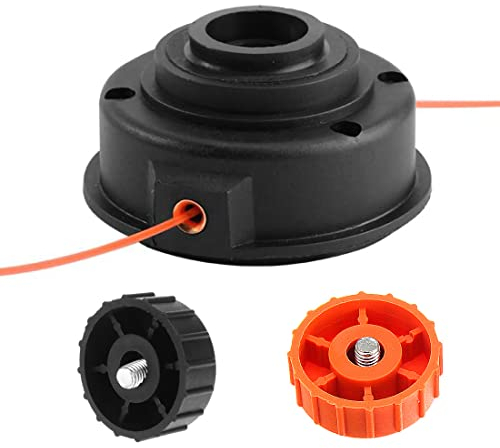 Realman LTA001 RAC1205 RAC1210 Tête de débroussailleuse pour débroussailleuse Ryobi 36 V à arbre droit et 2 temps 25,4 cc RBC3600E RBC3626E RLT1038X RLT1238 (pour débroussailleuse électrique Ryobi)