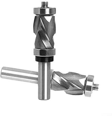 1 pz 12.7mm Lavorazione Del Legno Fine Fill CNC Router Bit Solid Carburo Cuscinetto Compressione Flush Trim