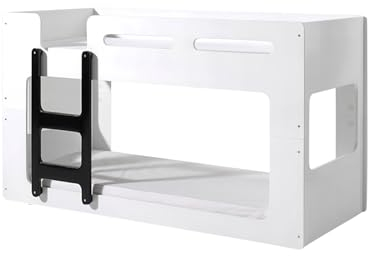 möbelando Spielbett >Luca< in Weiß aus MDF - 209x121x101cm (BxHxT)