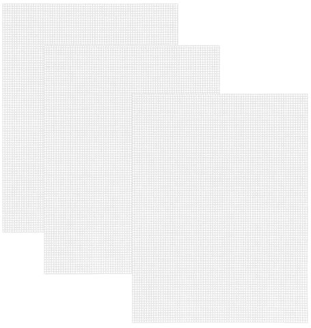 Allazone 3 Pz Hojas de Lona de Malla de Plástico, 50 x 30cm Acuario Bandeja Plástico para Pecera, Bordado a Mano