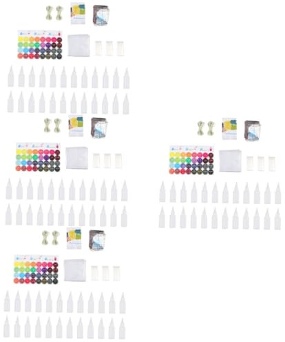 4 Juegos polvo de teñido anudado traje de teñido anudado para niñas camisas de moda tintes para tejidos Kit de tintes kits de teñido anudado para adultos colorante en polvo AbS STOBOK