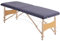 HOMCOM Table de massage pliable avec appuie-tête, cadre en bois, hauteur réglable et sac de transport Violet 186 x 60 x 58-81 cm