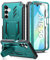FNTCASE for Samsung Galaxy A16-5G Case: Military Grade Drop Proof Protection Mobile Cover with Kickstand | Matte Textured Rugged Shockproof TPU | Protective Sturdy Phone Case(Green)