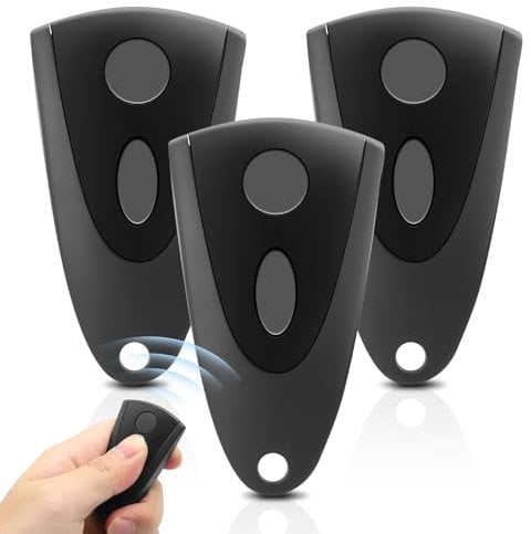 3Pcs Telecommande Portail pour Novoferm, télécommande d'ouverture de porte 433,92MHz 2 canaux, télécommande de porte de garage pour novotron 502/504/512/514(Contient 3 piles supplémentaires)