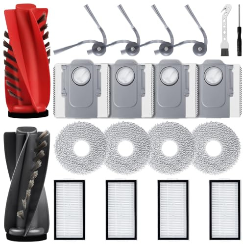 ZubehörSet für Roborock Saros 10R/Qrevo CurvX/Qrevo Curv 2 Pro/Saros 20/Saros 20 Neo/Qrevo Edge 2/Qrevo EdgeT/Qrevo 2 Pro Saugroboter Ersatzteile (20 Zubehörteile).