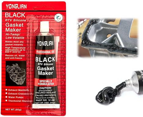 SFNN 1x85g Silicona para Coche, Pasta Juntas Motor, Pegamento Alta Temperatura, Soldadura en Frio para Metal para Sellador de Juntas para Automoción e Industria,Dichtmasse Motor