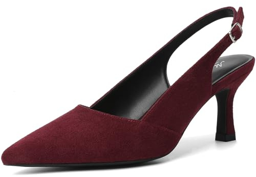 Mostrin Damen-Pumps mit geschlossenem Zehenriemen, Kätzchen-Design, für Hochzeit, Party, Pendler