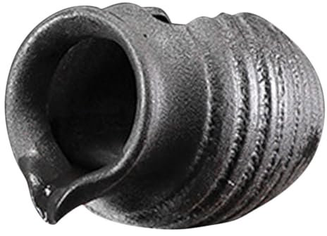 HYTROVE Réservoir en Pot d'argile Aquarium décorations Aquatique Fontaine d'eau de Jardin cruche à l'eau Pot de Cascade de Jardin fontaines d'intérieur céramique Noir