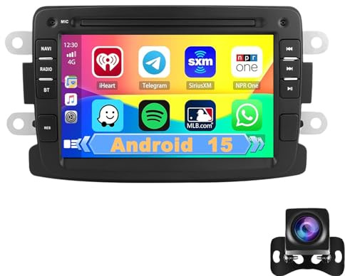 7 Inch Android 15 Car Radio Stereo For Dacia Logan/DOKKER/Duster/Sandero 2012-2017 For Renault/Symbol/Captur 2013-2017 Video Player Head Unit GPS Navi WIFI Bluetooth Carplay Multiple UI C(Size:M150CP)