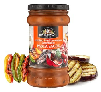 Ina Paarman | Roasted Vegetable Pasta Sauce | 400g | Award Winning | Mediterranean Taste | Pairs Perfectly with Penne and Farfalle | Delicious and Chunky | Cooking | Roasted Vegetable Pasta Sauce