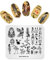 KADS Nail Stamping Plate Egypt Travel Templates for Nails Image Plates for Manicure DIY Nail Art (TR002)