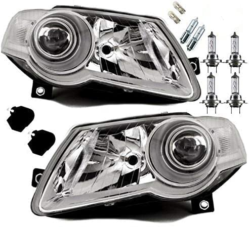 DM Autoteile 2x Passat 3C Scheinwerfer Set HELLA SYSTEM 05-10+ Leuchtmittel KOMPLETT+Motor