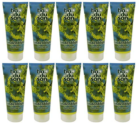 10er Pack Badusan Duschgel Duschbad Lindenblüte 10 x 200 ml Tube