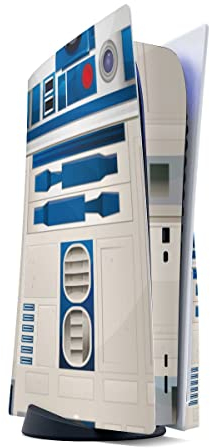 DeinDesign Skin kompatibel mit Sony Playstation 5 Disc Edition Folie Sticker Star Wars R2D2 Fanartikel