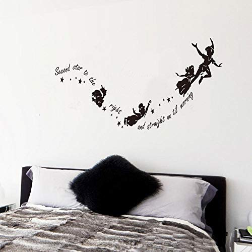 Black Peter Pan Sofa Black Wall Sticker