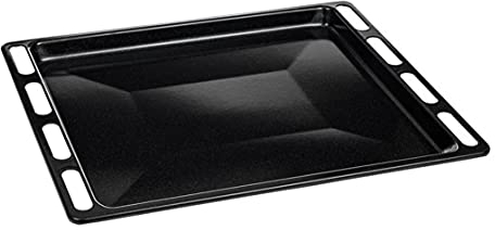 eRicambi, Teglia, Leccarda per Forno Ariston Indesit. Dimensioni 44,7 x 36,5 x 2 cm, Smaltata Nera, Ricambio Originale C00137834