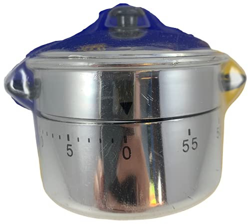 Temporizador de Cocina, Temporizador Mecánico de 60 Minutos, Reloj de Cocina Divertido, Temporizador para Cocina Original (Olla)