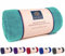 PEAQUE Mikrofaser-Handtuch mit Frottee-Struktur - 1er & 2er Set, Antibakteriell Saugstark Schnelltrocknend Leicht XXL, Sporthandtuch Reisehandtuch Saunahandtuch (Türkis, 100x200 cm)