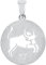 Amor Motivanhänger 925 Sterling Silber Unisex Damen Herren Anhänger, Silber, Stier, Kommt in Schmuck Geschenk Box, 2028048