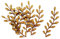 10pcs Wooden Branch Leaf Tree Craft Shape MDF Blank Embellishment Laser Cutout Decoration (2,5cm), Natural