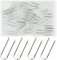 50 Pieces Sewing U-pins Fork Pins for Quilting Sewing Pins for Fabric Needlecrafts Pins Double Blocking Pins Stainless Steel for Sewing Jewelry Display Home Decor Boxed 2.3 * 0.67cm