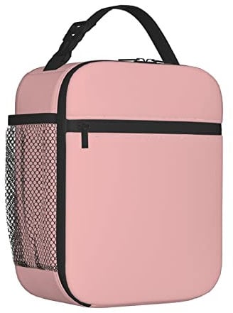 wyehjut Pink Lunch Bag Washable Thermal Picnic Box Reusable Insulated for Women Girls Teenagers Adults