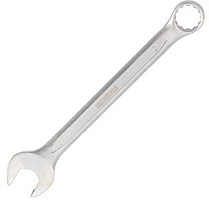 WOLFPACK LINEA PROFESIONAL Llave Combinada Plus 27x27 Acero Cromo Vanadio DIN 3113. Llave Doble Boca, Llave Fija, Llave Estrella