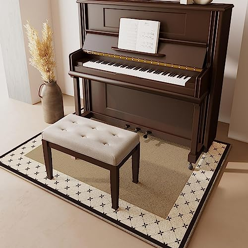 GYYFQH Klavier Spezielle Schalldichte Bodenmatte,klavierteppich Schallschutz Rechteck,schalldämmung Boden Teppich,Anti Vibration Matte,feuchtigkeitsfester Lärmmindernder Teppich,B-140×160cm