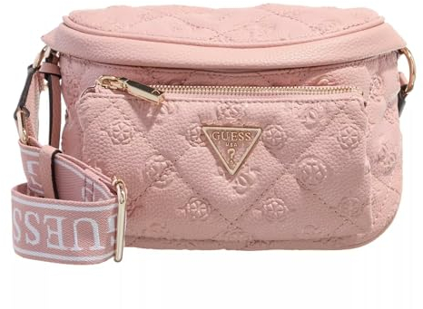 GUESS Damen Power Play Mini Sling Tragetasche, Bauchtasche, Blush