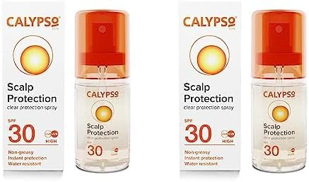 Calypso Hair & Scalp Protection Spray SPF30 Non Greasy High Protection UVA and UVB, 50ml (Pack of 2)