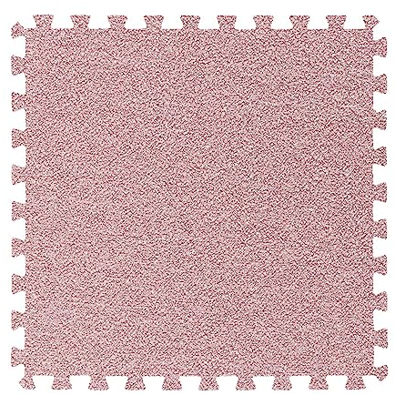 10/12/16 Stück Mehrzweck-Teppichfliesen, Schaumstoffmatten Für Den Boden, Schützend, Einfache Selber Machen Einbau,12x12 Zoll(Size:16 Pcs,Color:Rosa)