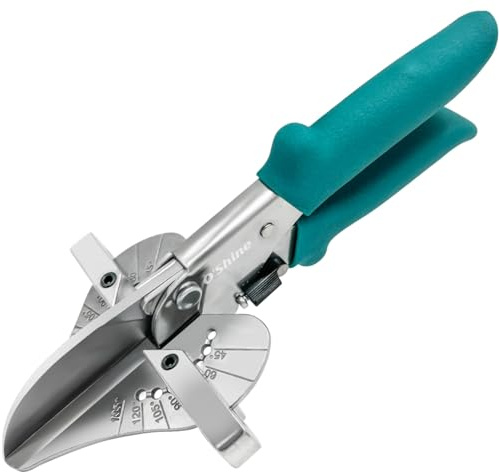 O’Shine Miter Shears Explorer for Angular Cutting Molding Crafting Wood, Quarter Round Cutting Tool, 45-135 Degree Multi Angle PVC Mitre Shears Trim Cutter Hand Tool