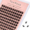YOONOYA 144 grappes de Faux Cils Individuel 10mm Longueur D Curl DIY Cluster Volume Cils Individuels Naturelles Cluster Faux Cils DIY à la Maison Extensions de Cils Cluster Lashes (QD-10mm)