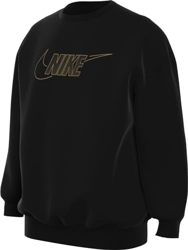 Nike Mädchen G NSW Club FLC Bf Crew Ls Shne Oberteil