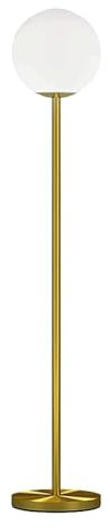 Lampe sur pied Salon Lampadaire En Métal Avec Abat-jour Boule De Verre Lampe À Poteau Haut Socle En Fer Lampes Hautes Lampe Sur Pied Moderne Lampadaire sur Pied Chambre