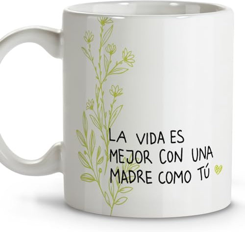 Regalo para madre. Tazas originales para regalar. Regalo madre. Regalos para madres. Taza cerámica 330 ml. Dia de la madre.