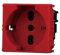 Schuko-Steckdose kompatibel mit Vimar Plana 2P+T 10/16A 250V Farbe Rot 2116