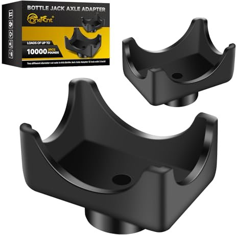 2Pack Bottle Jack accessories for Jack Axle Adapter Lifting Saddle for 2Inch and 3Inch Axle Tub, made of steel for Bottle Jack Axle Adapter