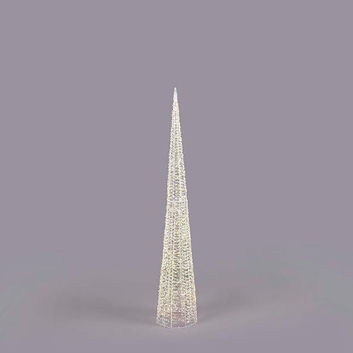 EDG Enzo De Gasperi Enzo De Gasperi Albero di Natale LED Stripes Cono 1800 MicroLed H 180 Cm D 34 Cm Natural