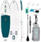FunWater Sup Board Aufblasbare Stand Up Paddling Board Paddleboard mit Pumpe, Leine, Paddel, Rucksack für Erwachsene, Jugendliche und Kinder (Dunkelgrün)