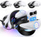 Verstellbares Head Strap Kompatibel mit Meta Quest 3/Quest 2 mit 7500mAh Akku, Head Strap für Meta Quest 3 Elite Strap mit Akku, Ersatz-Komfort-Elite Strap VR Zubehör, Reduziert Gesichtsstress