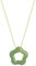 THINCAN Natürliche Jade Halskette Blume Anhänger Halskette zierliche Choker exquisiten Schmuck