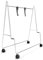 EVA SOLO | TV Ständer Rollbar 92x81x38cm | TV Standfuß für Flachbildfernseher 40 bis 65 Zoll | Fernsehständer mit Rollen | Einfach & schnell anpassbares Interieur | Dänisches Design | Polierter Stahl