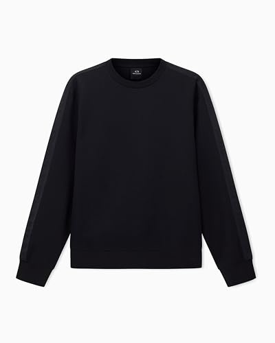 Armani Exchange Herren Essential, Striped, Long Sleeve, Round Collar Sweatshirt