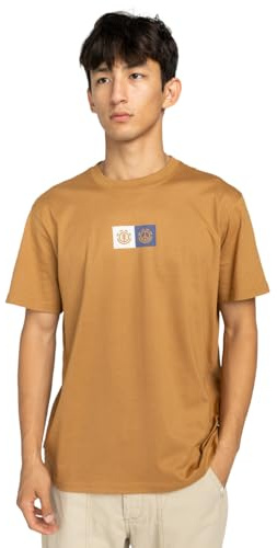 Element Dual - Short Sleeve T-Shirt - Men - Brown.