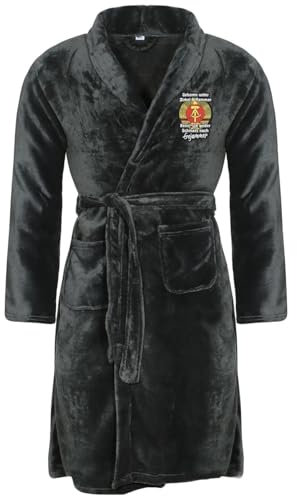 Spaß Kostet Herren Bademantel DDR Geboren unter Zirkel Hammer ostdeutschland Grösse S - 3XL